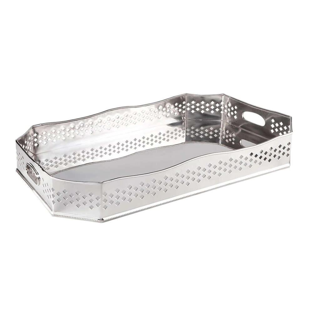 Bandeja Oitavada Silverlux Perola Bandeja Oitavada Silverlux Perola