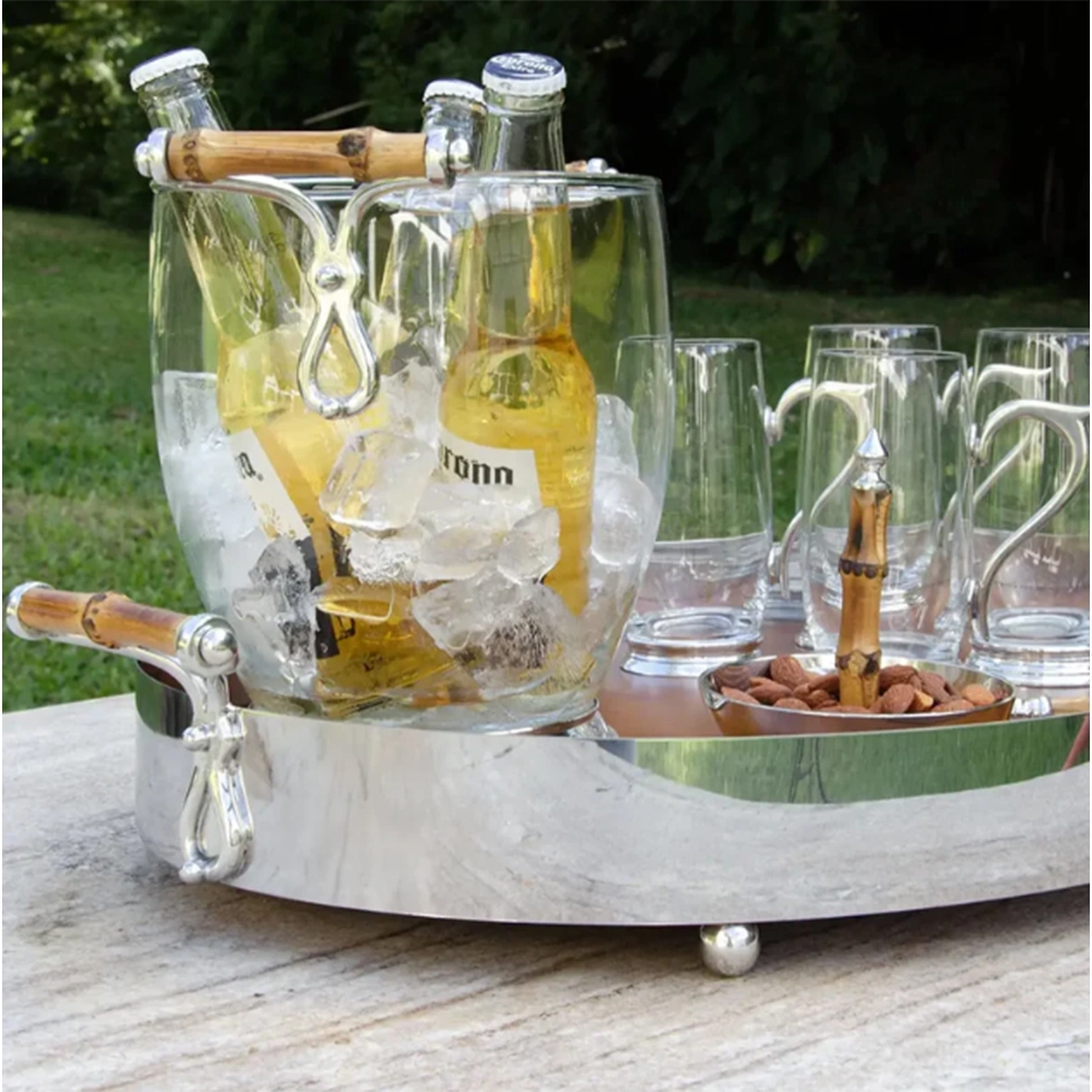 Bandeja Oval Design By Somers Bambu 65 X 50 Cm Bandeja Oval Design By Somers Bambu 65 X 50 Cm