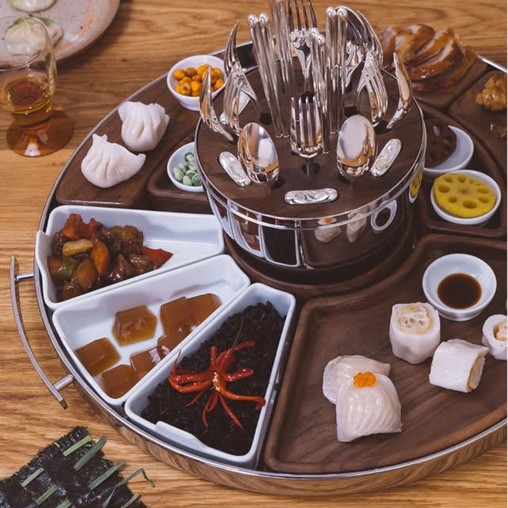 Bandeja Para Aperitivo Christofle Mood Asia 48 Cm Bandeja Para Aperitivo Christofle Mood Asia 48 Cm