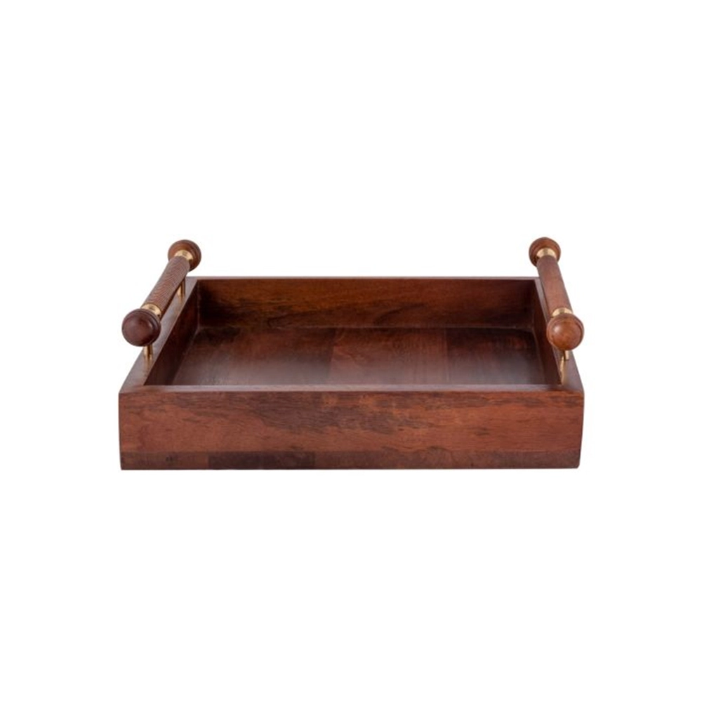 Bandeja Quadrada Ribeiro e Pavani Madeira 11 X 41 Cm