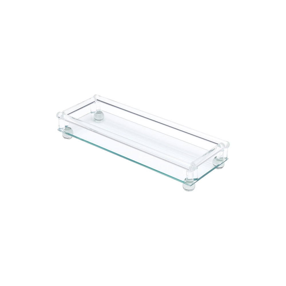 Bandeja Retangular Com Pé Royal Decor 33 X 12 X 6 Cm