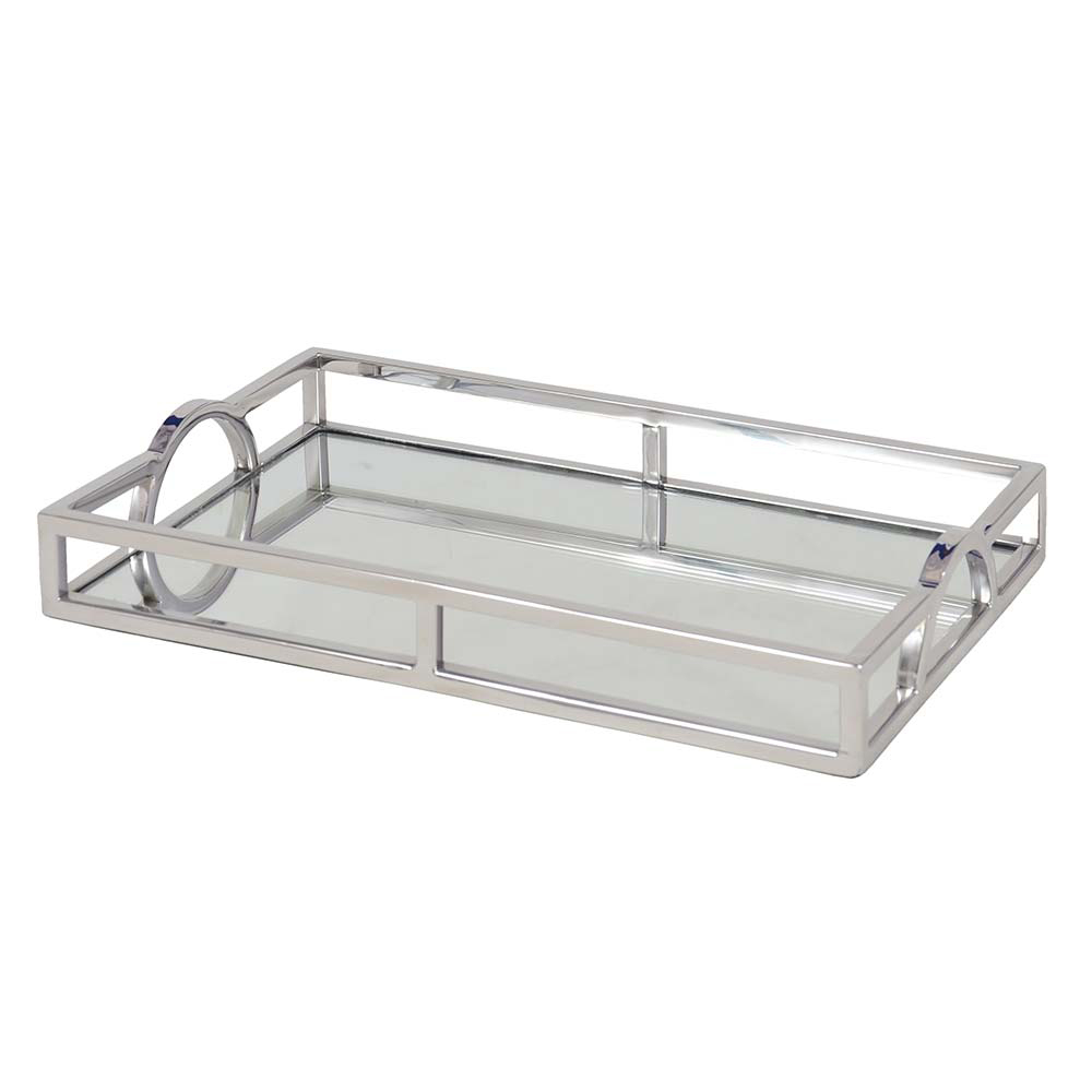 Bandeja Retangular Em Aco Inox C/ Espelho Bandeja Retangular Em Aco Inox C/ Espelho