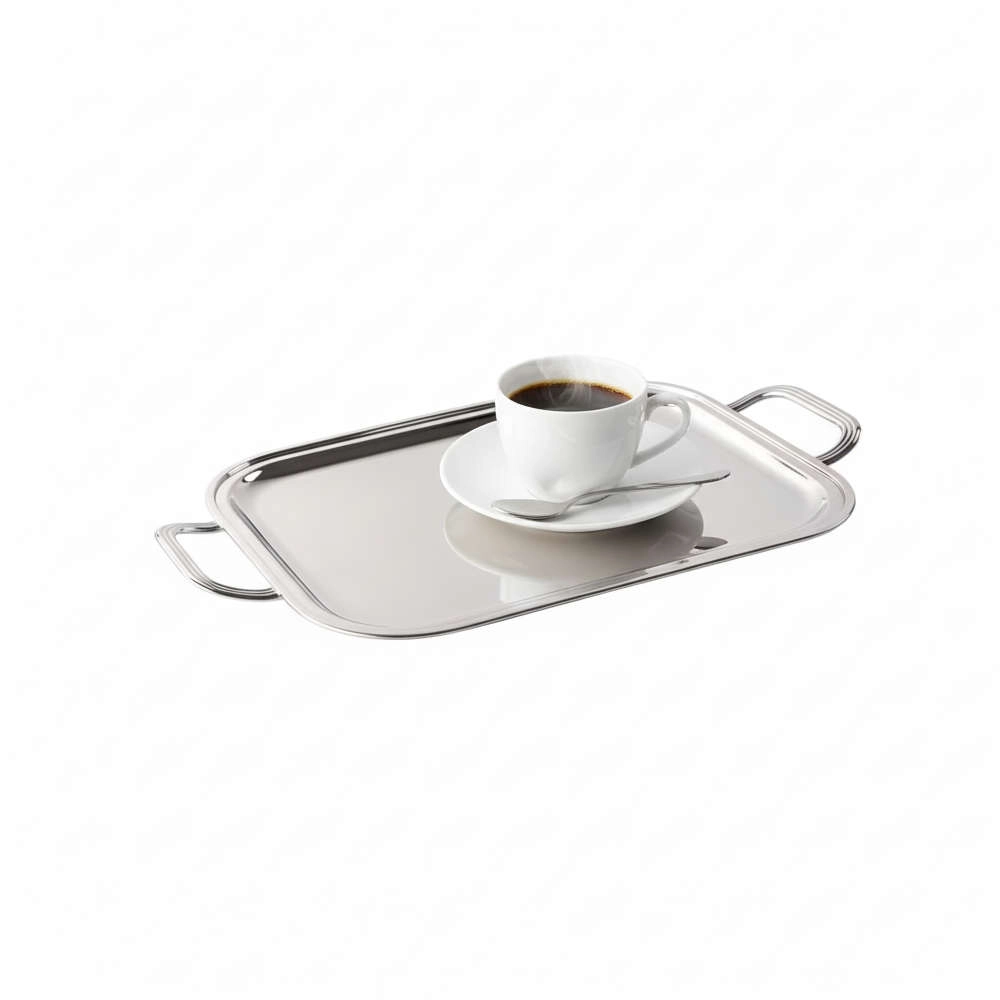 Bandeja Retangular Silverlux Liso