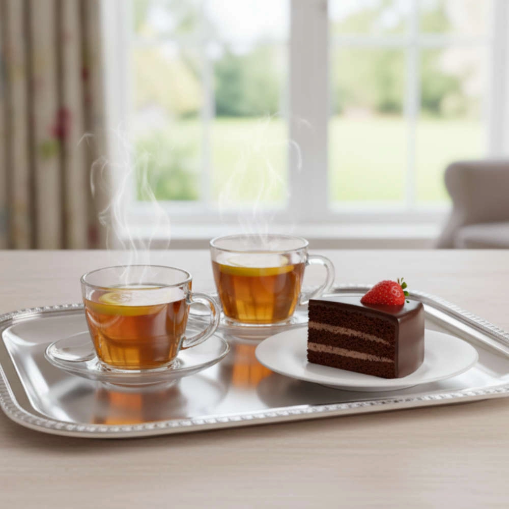 Bandeja Retangular Silverlux Madrid