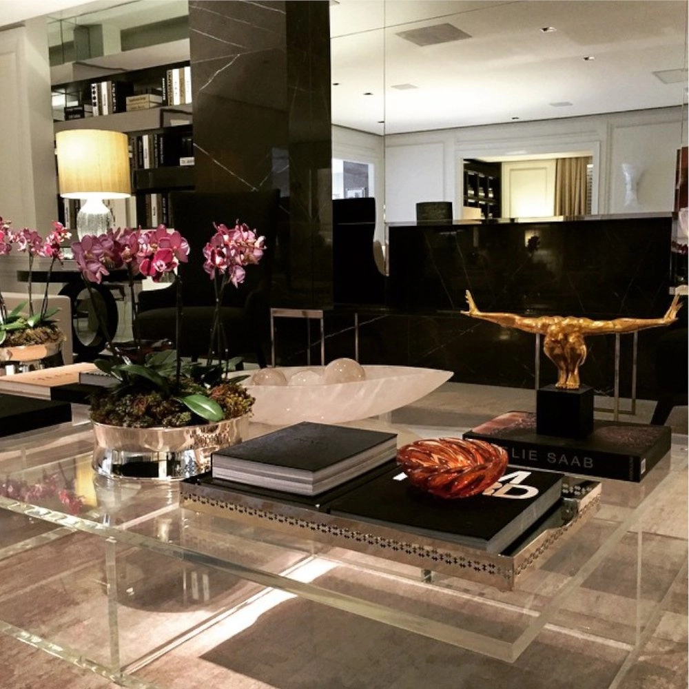 Bandeja Retangular Mirror Cross Bandeja Retangular Mirror Cross