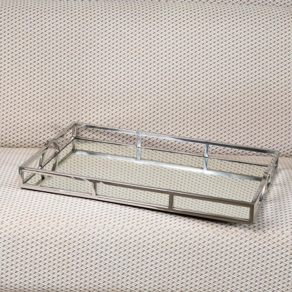 Bandeja Retangular Wolff Delhi Mirror 56 X 36 Cm