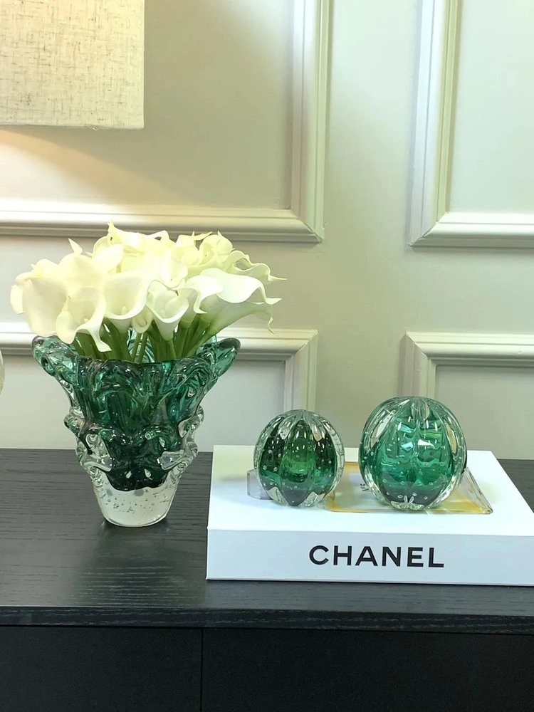 Bola Rigada Senna Cristais D´labone Aquamarine 12 Cm Bola Rigada Senna Cristais D´labone Aquamarine 12 Cm