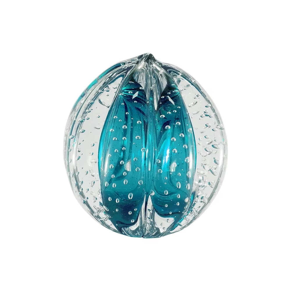 Bola Rigada Senna Cristais D´labone Aquamarine 12 Cm