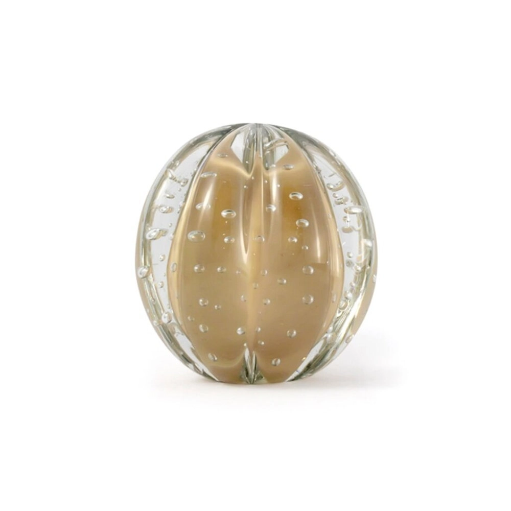 Bola Rigada Senna Cristais D´labone Champagne 8 Cm