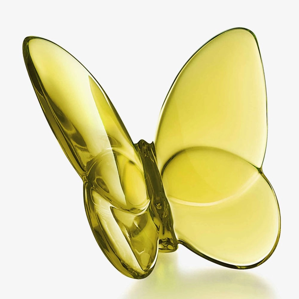 Borboleta Em Cristal Baccarat Ambar Colecao Papillon