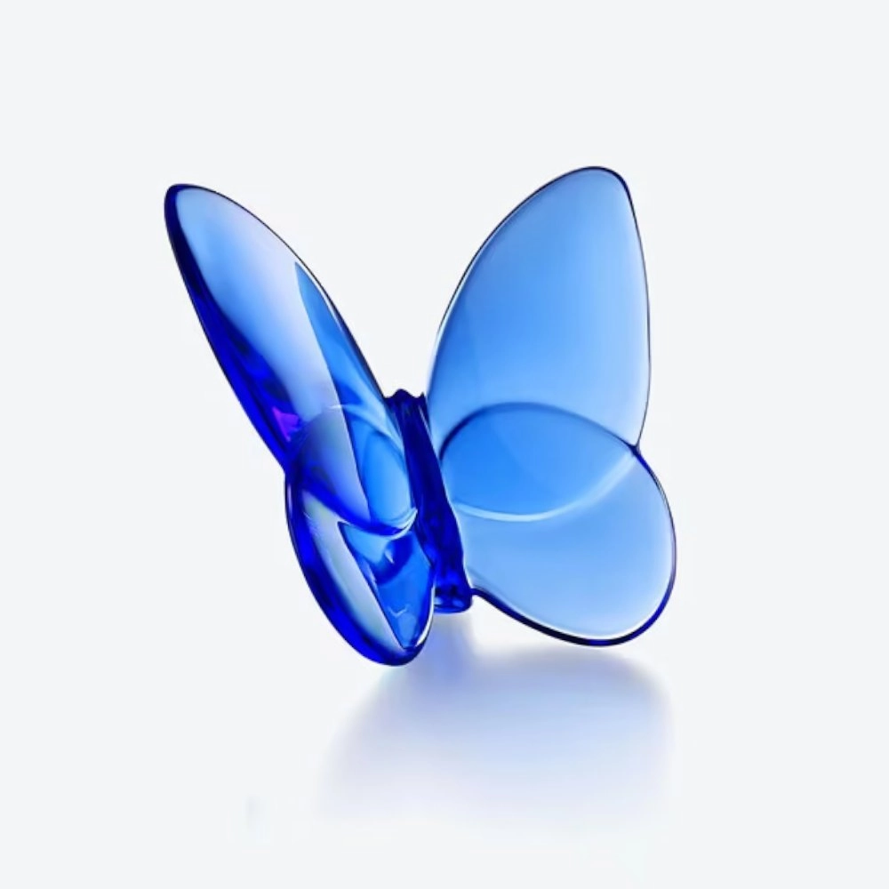 Borboleta Em Cristal Baccarat Safira – Colecao Papillon