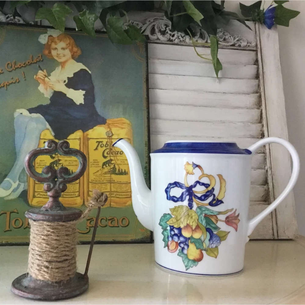 Bule de Cafe Bernardaud Carre Borghese Bleu