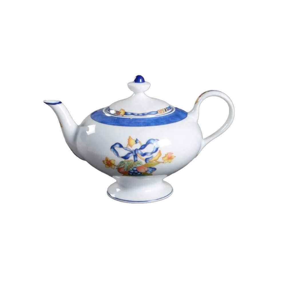 Bule de Cha Bernardaud Carre Borghese Bleu