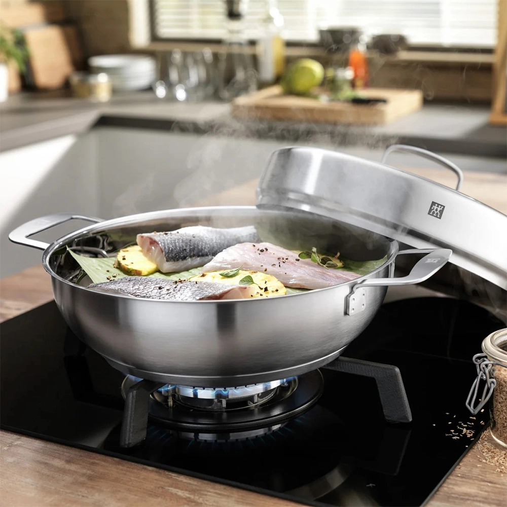 Caçarola Com Tampa e Grelha Para Defumar Zwilling Plus 28 Cm