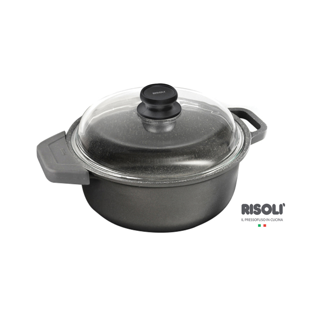 Caçarola Funda Com Tampa Risolí Granito Gran Gourmet 24 Cm Caçarola Funda Com Tampa Risolí Granito Gran Gourmet 24 Cm