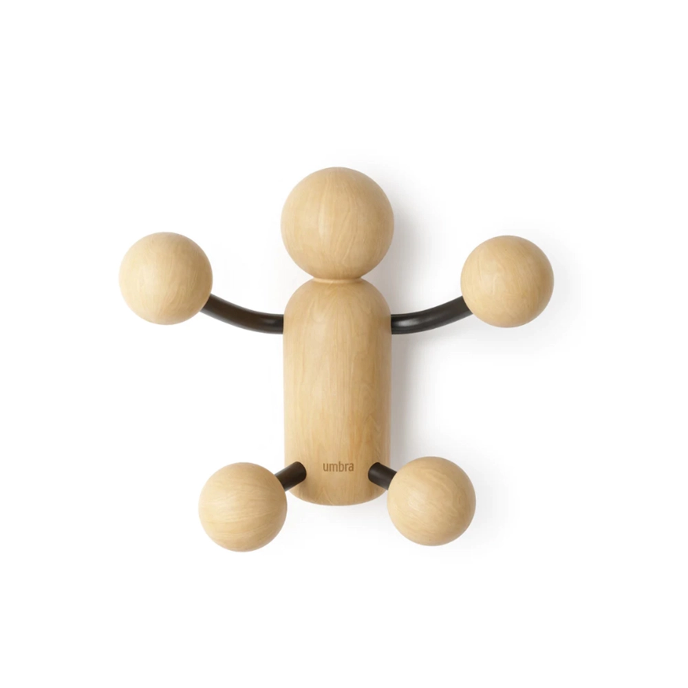 Cabideiro de Parede Umbra Woody 14 X 10 X 17 Cm - Cada