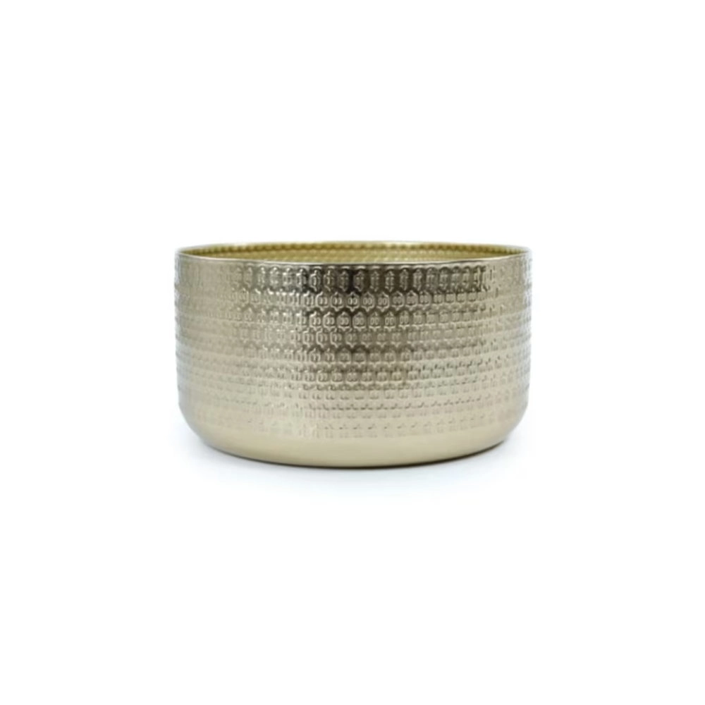 Cachepot Baixo Hub.me Latao Dourado 15 X 30 Cm Cachepot Baixo Hub.me Latao Dourado 15 X 30 Cm