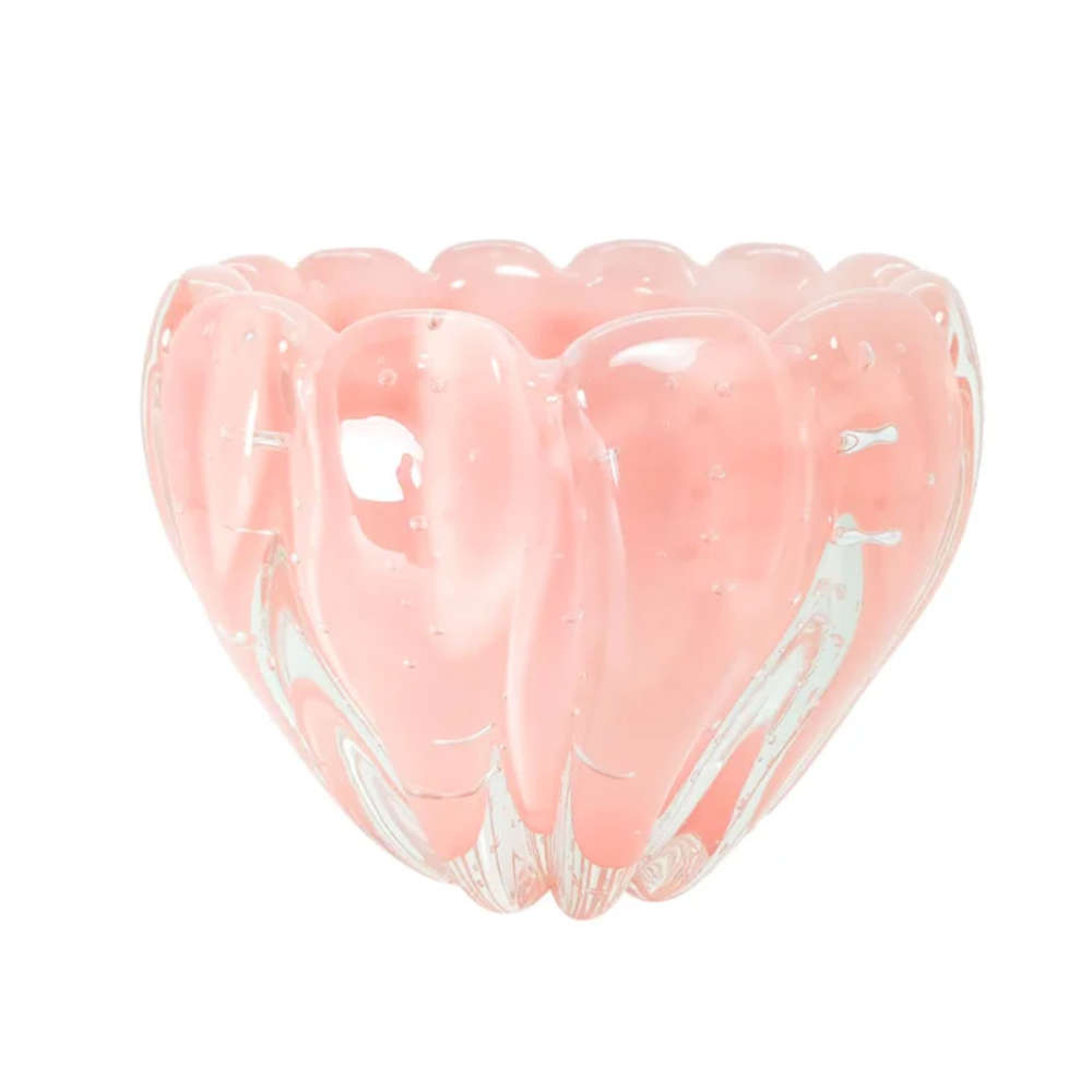 Cachepot Mulhouse Cristais D´labone Quartzo Rose 17 X 20 Cm