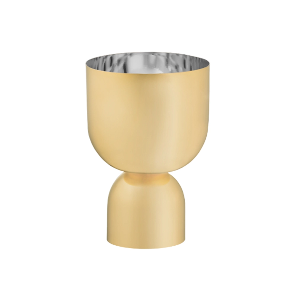 Cachepot Riva Boreal Pequeno Ouro 24 K Cachepot Riva Boreal Pequeno Ouro 24 K