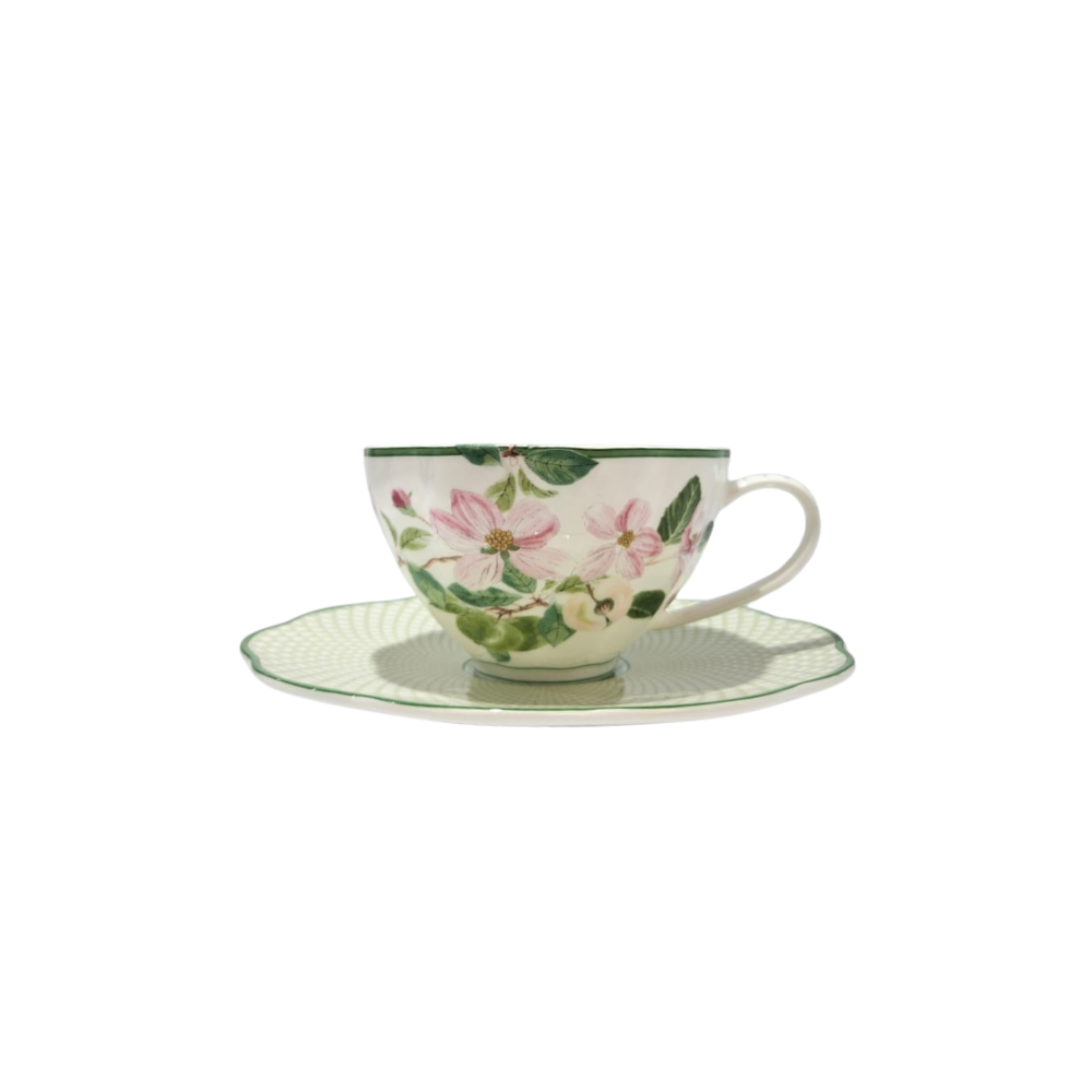 Cada Xicara de Cafe C/ Pires Horticool Green 100 Ml Cada Xicara de Cafe C/ Pires Horticool Green 100 Ml