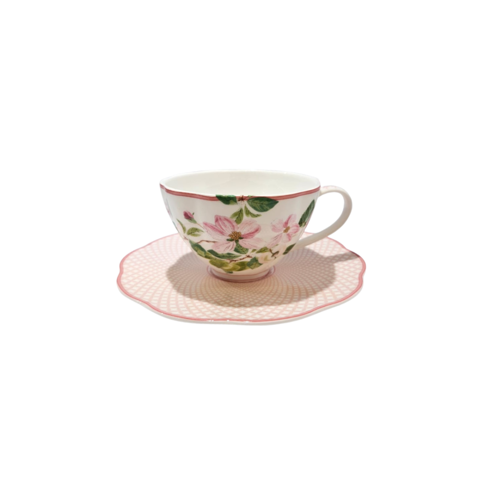 Cada Xicara de Cafe C/ Pires Horticool Pink 100ml Cada Xicara de Cafe C/ Pires Horticool Pink 100ml