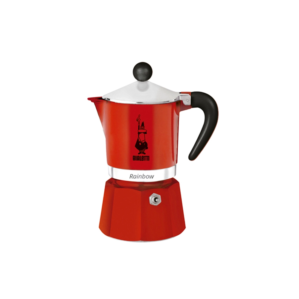 Cafeteira Bialetti Rainbow Vermelha 3 Xicaras