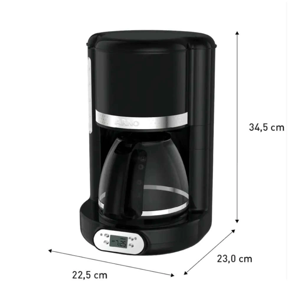 Cafeteira Elétrica Arno Soleil Preta 1,25 Litros Spfc Cafeteira Elétrica Arno Soleil Preta 1,25 Litros Spfc