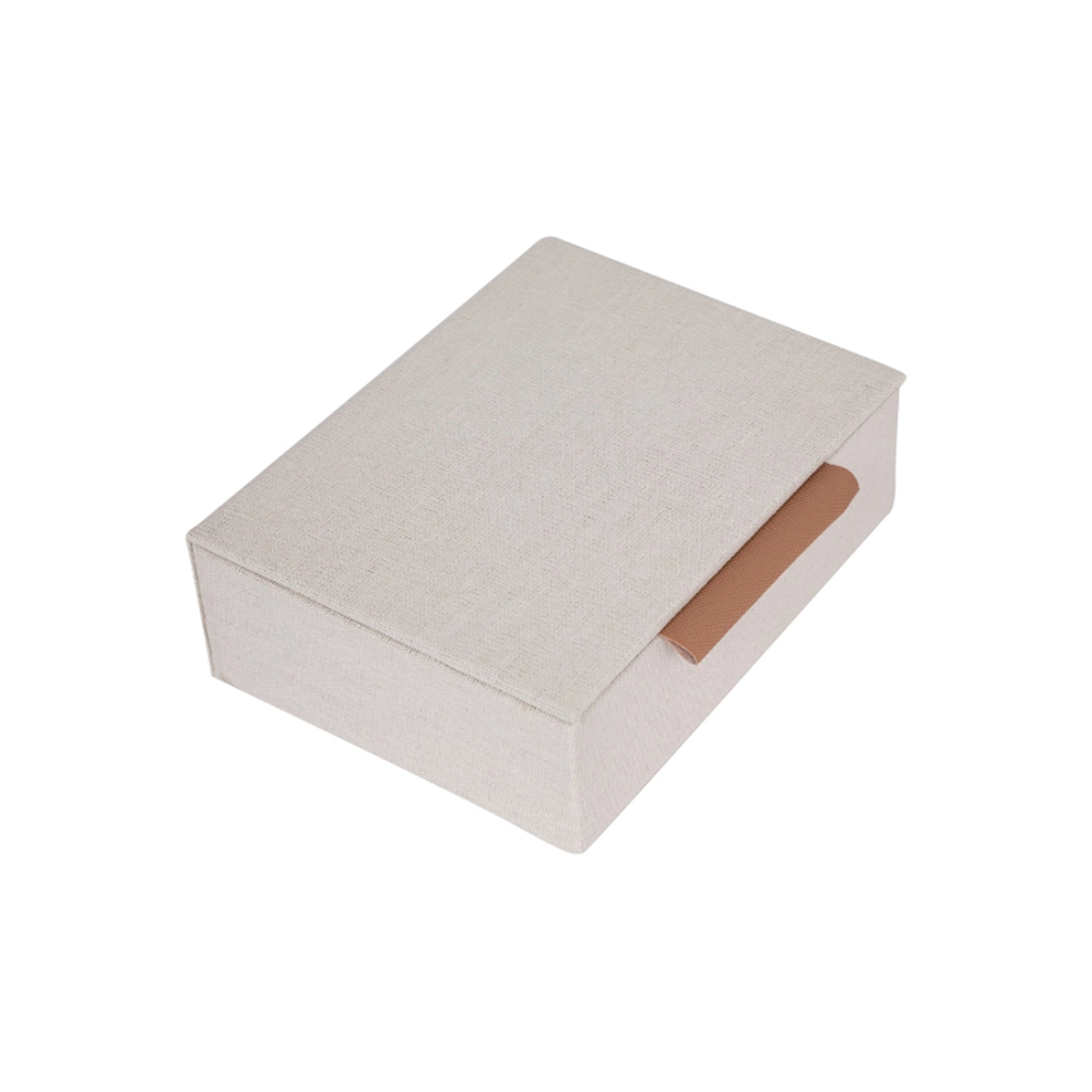 Caixa Decorativa Revestida Em Linho Mart 15 X 12 Cm Caixa Decorativa Revestida Em Linho Mart 15 X 12 Cm