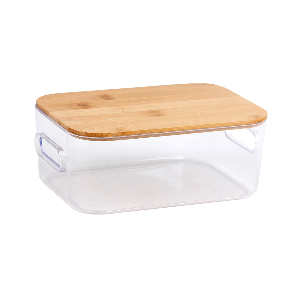 Caixa Organizadora Com Tampa Em Bambu Oikos 1,6 Litros Caixa Organizadora Com Tampa Em Bambu Oikos 1,6 Litros