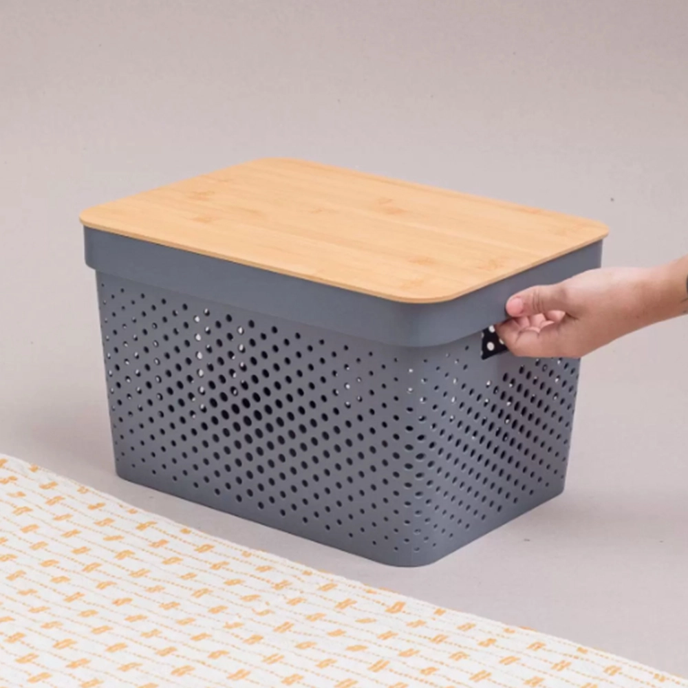 Caixa Organizadora Com Tampa Oikos Poá 18 Litros