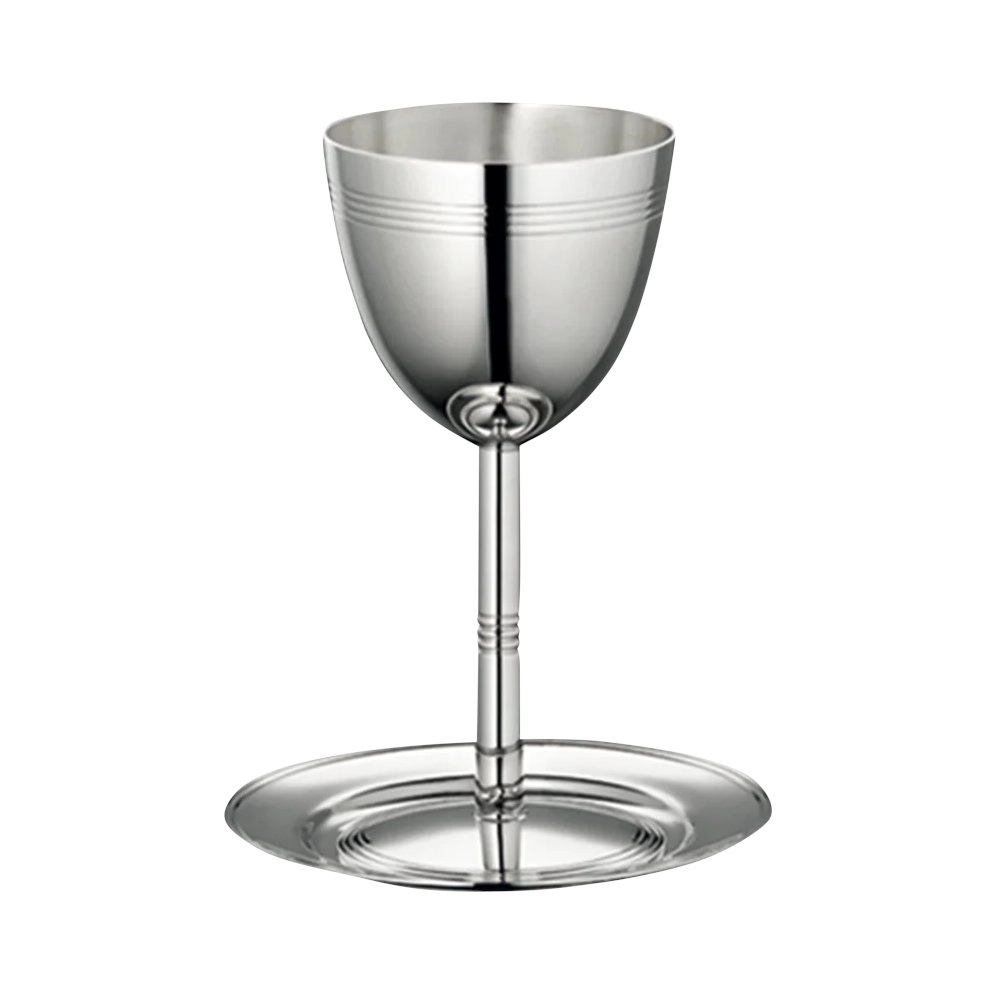 Calice Com Pires Para Kiddush Christofle Judaïque Calice Com Pires Para Kiddush Christofle Judaïque