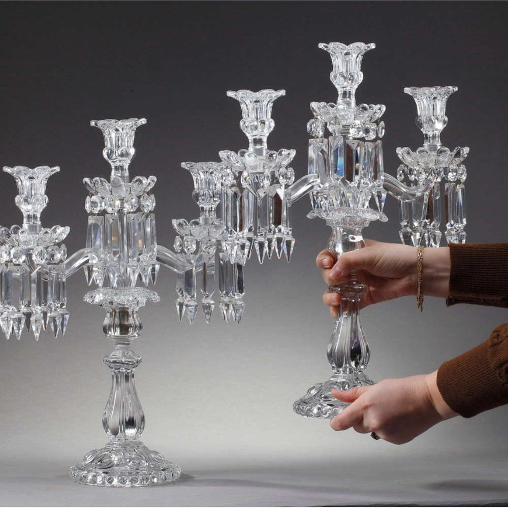 Candelabro Em Cristal Baccarat Medallion