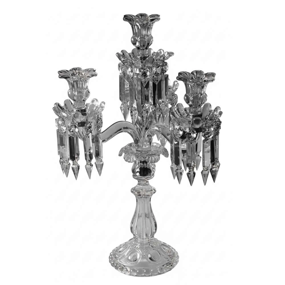 Candelabro Em Cristal Baccarat Medallion