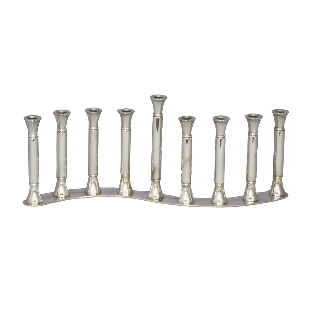Candelabro Onda Hanoukia Orfèvrerie Royale Em Prata Candelabro Onda Hanoukia Orfèvrerie Royale Em Prata