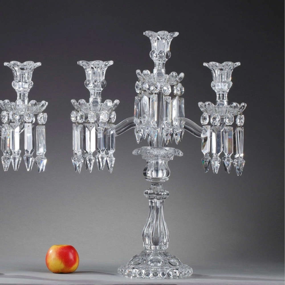 Candelabro Velas Em Cristal Baccarat Medallion