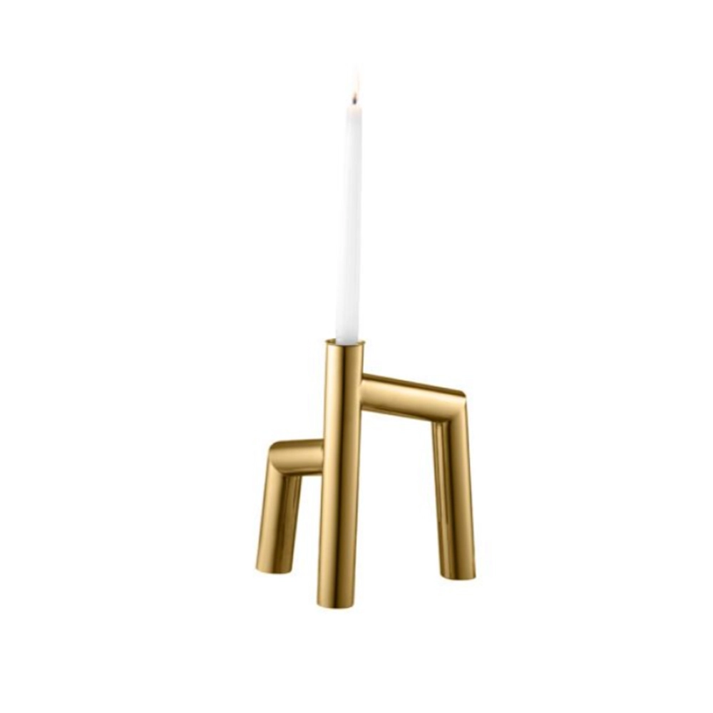 Castiçal Riva Escora Ouro 24k Castiçal Riva Escora Ouro 24k