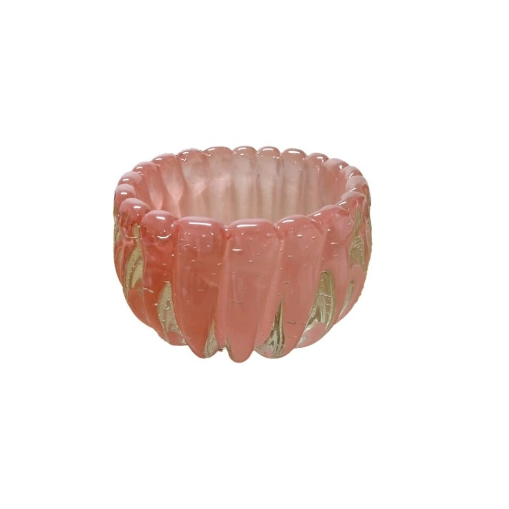 Centro de Mesa Beaune Cristais D´labone Quartzo Rose 22 X 15 Cm