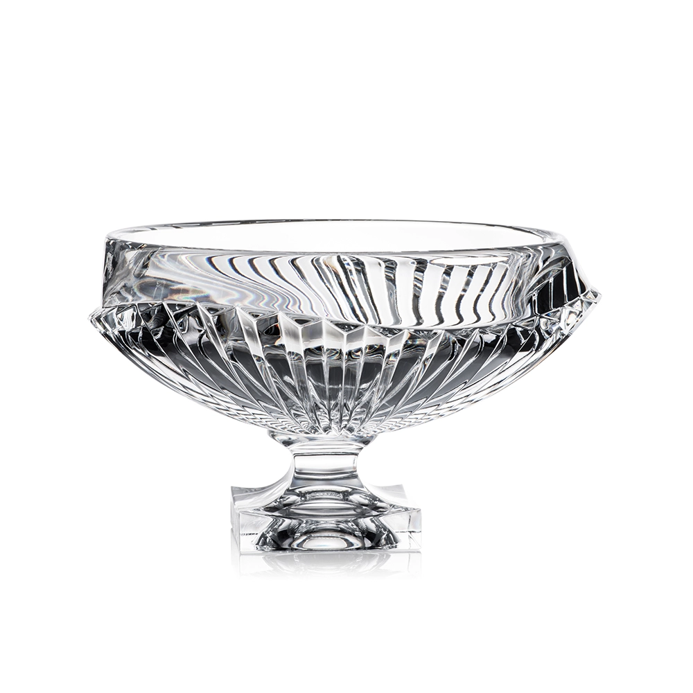 Centro de Mesa Com Pé Crystal Oceania 19 X 33 Cm