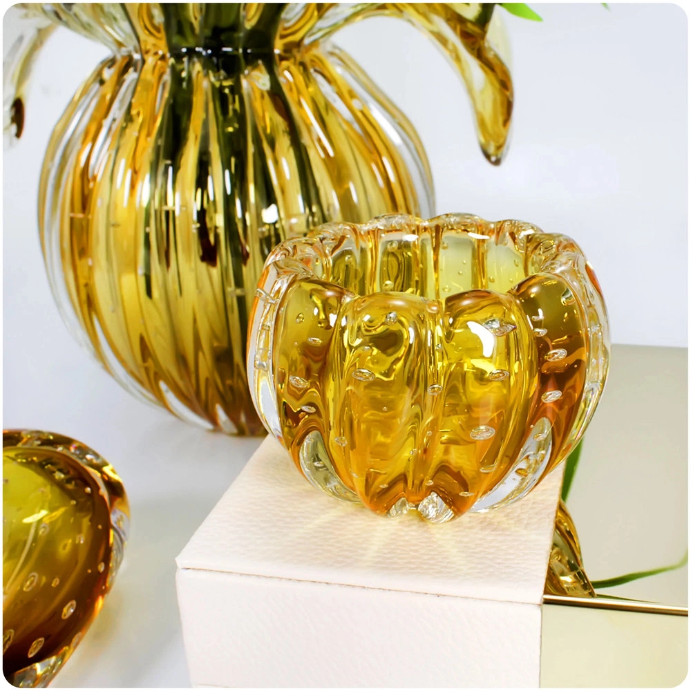 Centro de Mesa Liceu Cristais D´labone Ambar 13 X 10 Cm