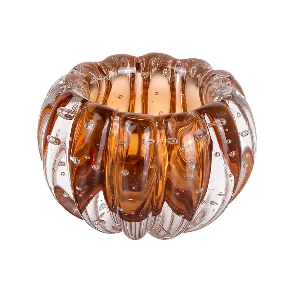 Centro de Mesa Liceu Cristais D´labone Laranja 13 X 10 Cm