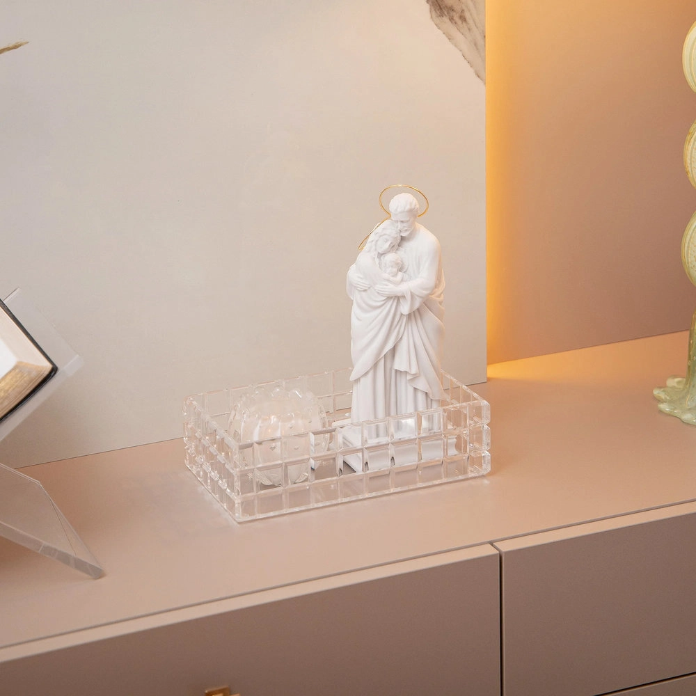 Centro de Mesa Liceu Cristais D´labone Quartzo Perola 9 X 6 Cm