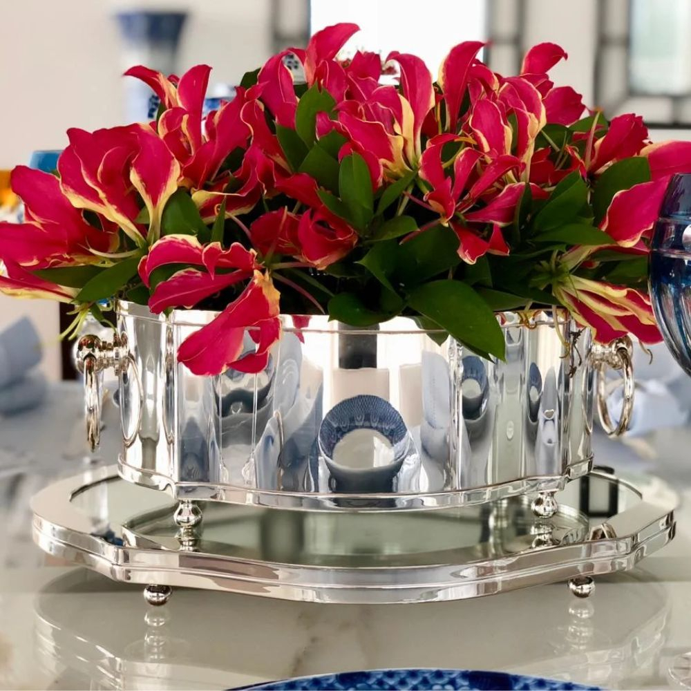 Centro de Mesa Oval Pequeno Classic St. James