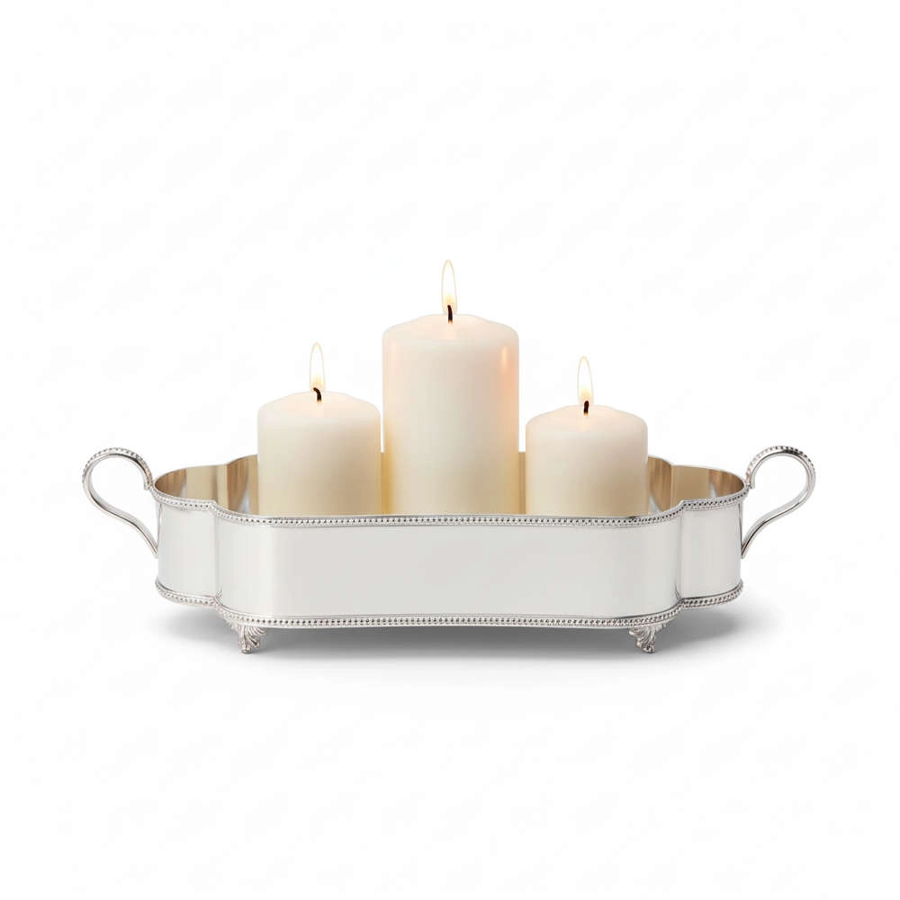 Centro de Mesa Oval Silverlux