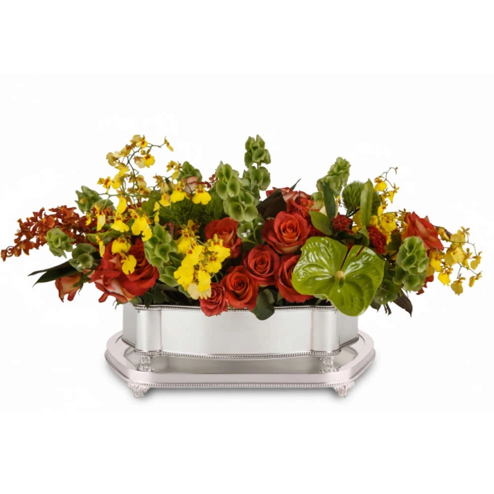 Centro de Mesa Oval Silverlux Perola Centro de Mesa Oval Silverlux Perola