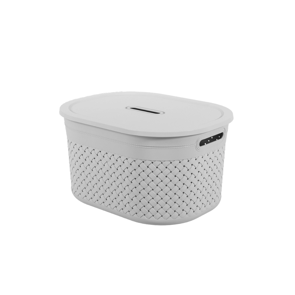 Cesta Com Tampa Coza Craft 40 X 30,5 X 22,2 Cm