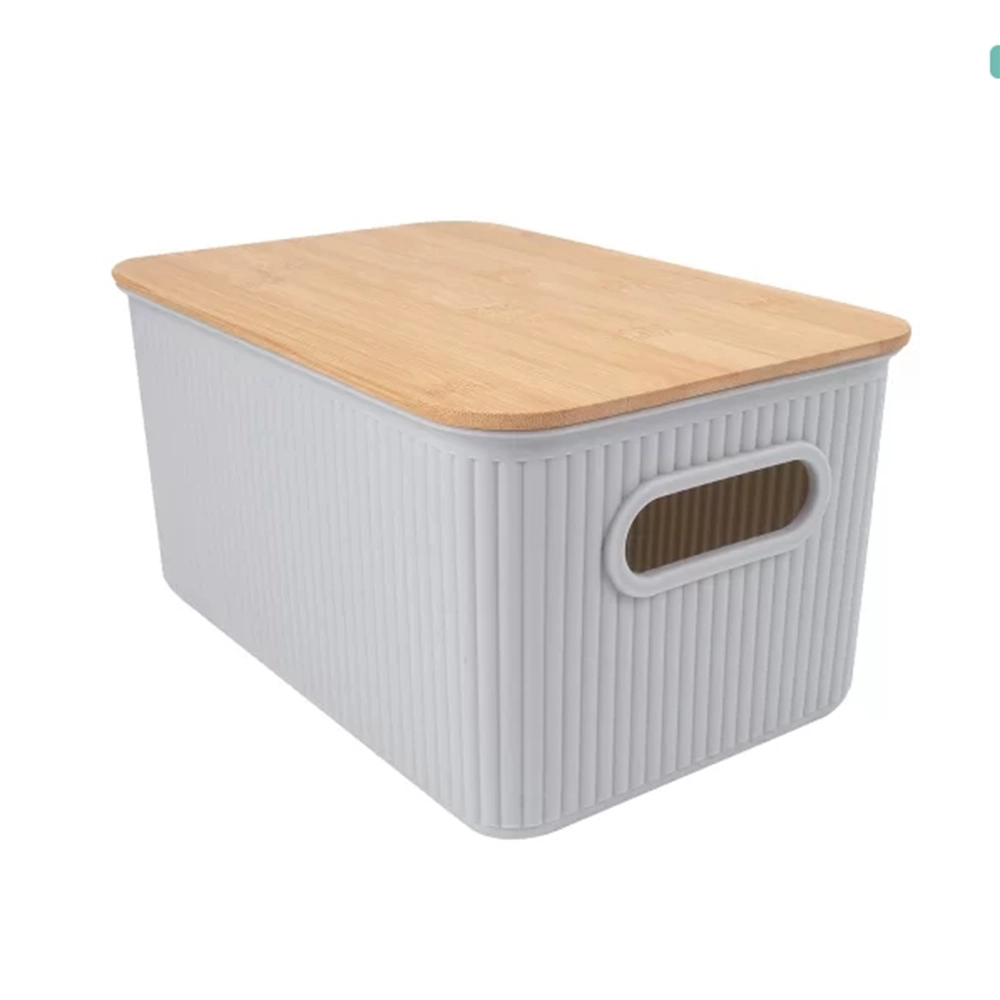 Cesta Retangular Com Tampa L'hermitage Closet 38,4 X 29,1 X 16,5 Cm