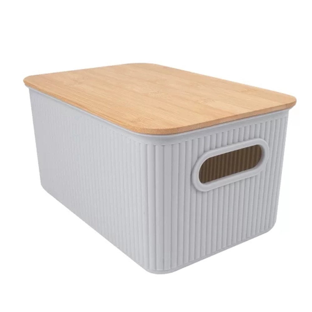 Cesta Retangular Com Tampa L'hermitage Closet 38,4 X 29,1 X 23,3 Cm