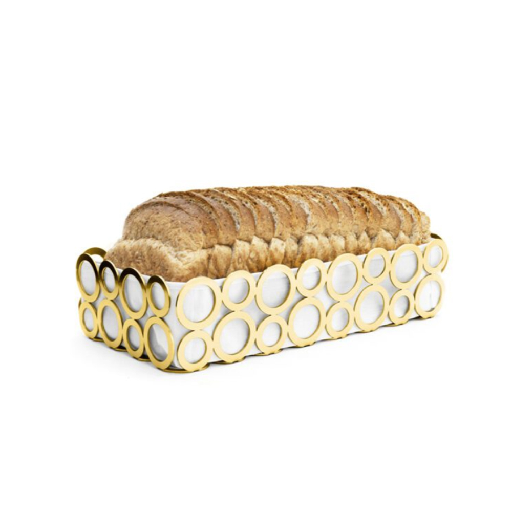 Cesto Para Pão Riva Venezia Ouro 24k Cesto Para Pão Riva Venezia Ouro 24k