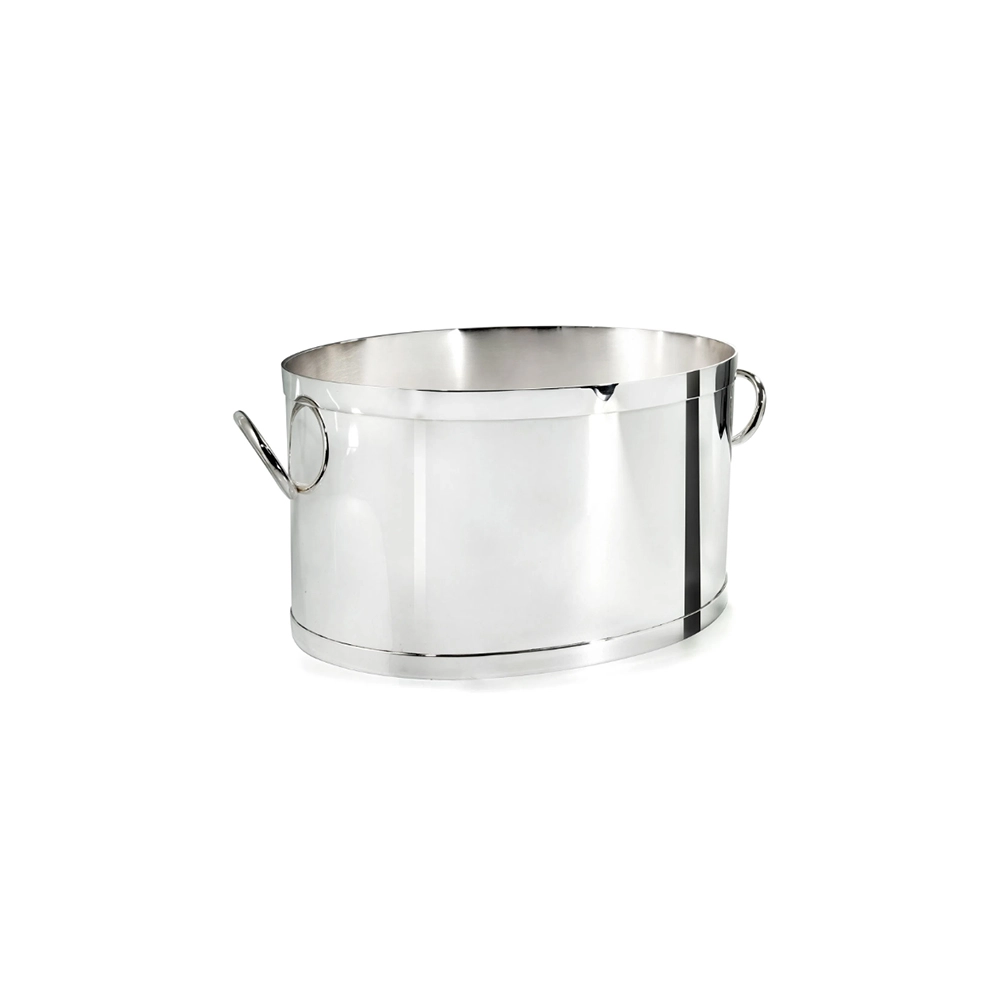 Champanheira Oval Silverlux Lisa 41 X 33,5 X 23 Cm Champanheira Oval Silverlux Lisa 41 X 33,5 X 23 Cm