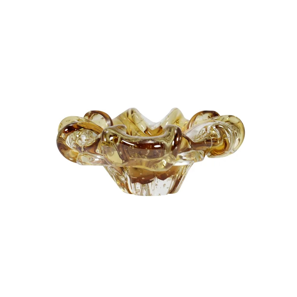 Cinzeiro Cristais D´labone Gandesh Ambar 22 X 8 Cm